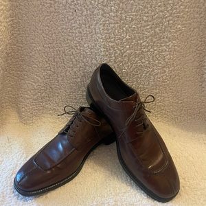 Men's Shoes, COLE-HAAN, Split-toed Brown,  All Leather Oxford, Size 11